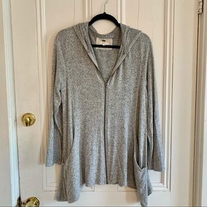 Cupio Grey Zip Up Hooded Sweatshirt